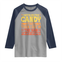Funny Lollipop Van Gift Raglan Shirt Creepy Adult I Gotta See The Candy First I'm Not Stupid - Wonder Print Shop