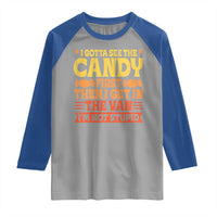 Funny Lollipop Van Gift Raglan Shirt Creepy Adult I Gotta See The Candy First I'm Not Stupid - Wonder Print Shop