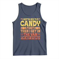 Funny Lollipop Van Gift Tank Top Creepy Adult I Gotta See The Candy First I'm Not Stupid - Wonder Print Shop