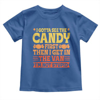 Funny Lollipop Van Gift Toddler T Shirt Creepy Adult I Gotta See The Candy First I'm Not Stupid - Wonder Print Shop