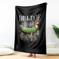 Dill Doe Throw Blanket Funny Adult Humor Pickle Deer Bootleg Graphic 90s - Wonder Print Shop