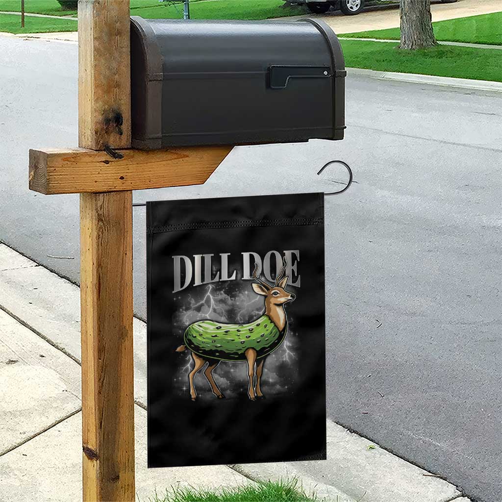 Dill Doe Garden Flag Funny Adult Humor Pickle Deer Bootleg Graphic 90s - Wonder Print Shop