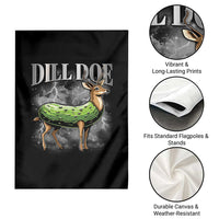 Dill Doe Garden Flag Funny Adult Humor Pickle Deer Bootleg Graphic 90s - Wonder Print Shop