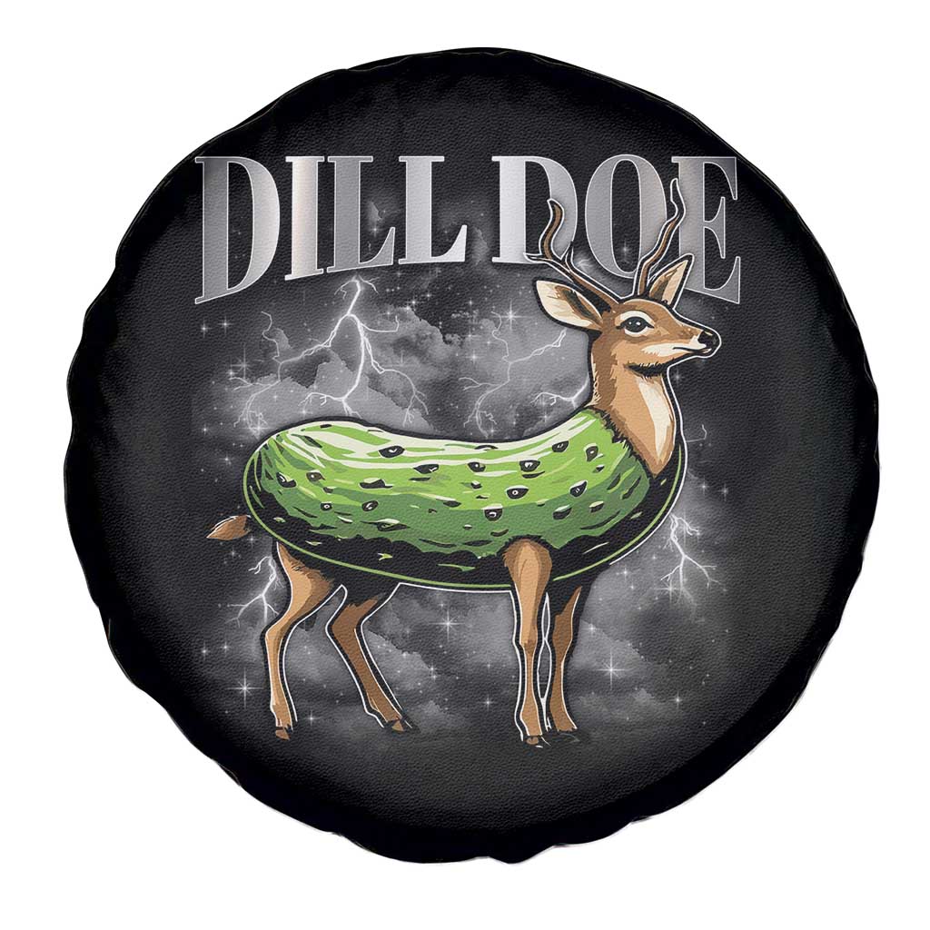 Dill Doe Spare Tire Cover Funny Adult Humor Pickle Deer Bootleg Graphic 90s - Wonder Print Shop