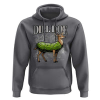 Dill Doe Hoodie Funny Adult Humor Pickle Deer Bootleg Graphic 90s - Wonder Print Shop
