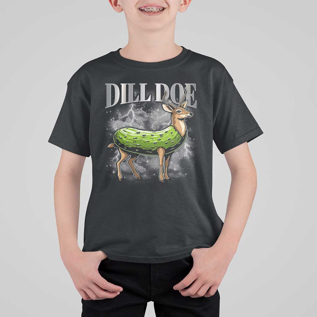 Dill Doe T Shirt For Kid Funny Adult Humor Pickle Deer Bootleg Graphic 90s - Wonder Print Shop