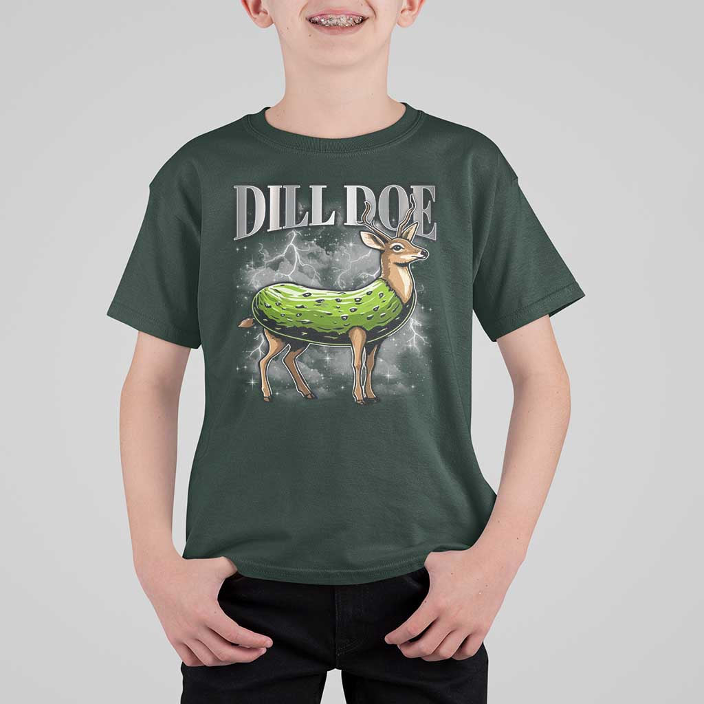 Dill Doe T Shirt For Kid Funny Adult Humor Pickle Deer Bootleg Graphic 90s - Wonder Print Shop