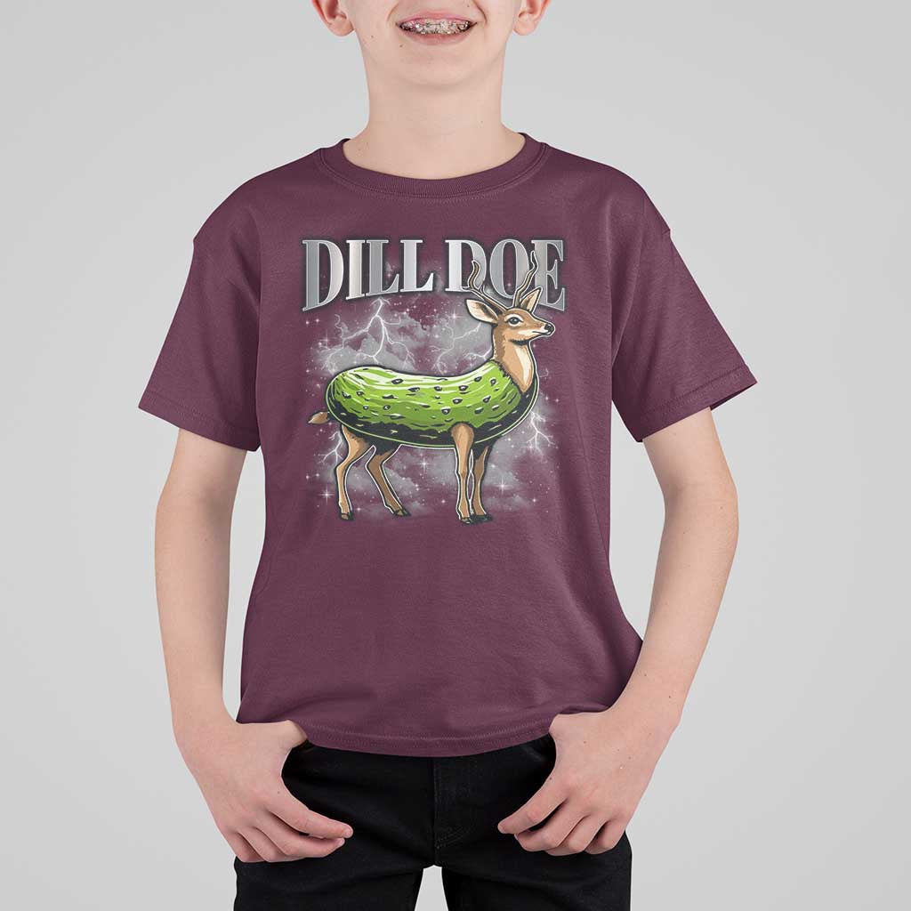 Dill Doe T Shirt For Kid Funny Adult Humor Pickle Deer Bootleg Graphic 90s - Wonder Print Shop