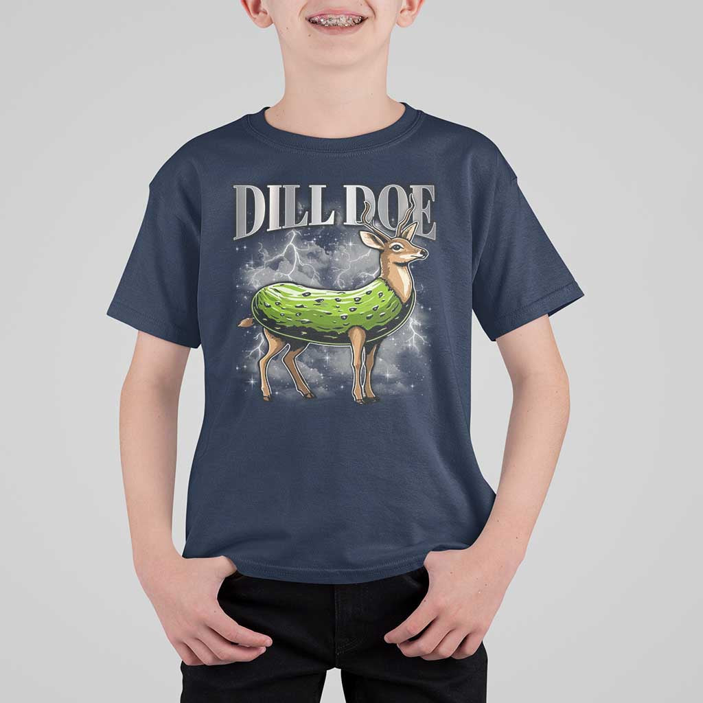 Dill Doe T Shirt For Kid Funny Adult Humor Pickle Deer Bootleg Graphic 90s - Wonder Print Shop