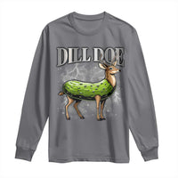 Dill Doe Long Sleeve Shirt Funny Adult Humor Pickle Deer Bootleg Graphic 90s - Wonder Print Shop