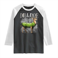 Dill Doe Raglan Shirt Funny Adult Humor Pickle Deer Bootleg Graphic 90s - Wonder Print Shop