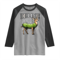 Dill Doe Raglan Shirt Funny Adult Humor Pickle Deer Bootleg Graphic 90s - Wonder Print Shop