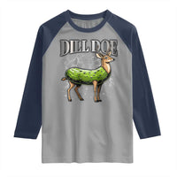 Dill Doe Raglan Shirt Funny Adult Humor Pickle Deer Bootleg Graphic 90s - Wonder Print Shop