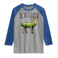 Dill Doe Raglan Shirt Funny Adult Humor Pickle Deer Bootleg Graphic 90s - Wonder Print Shop