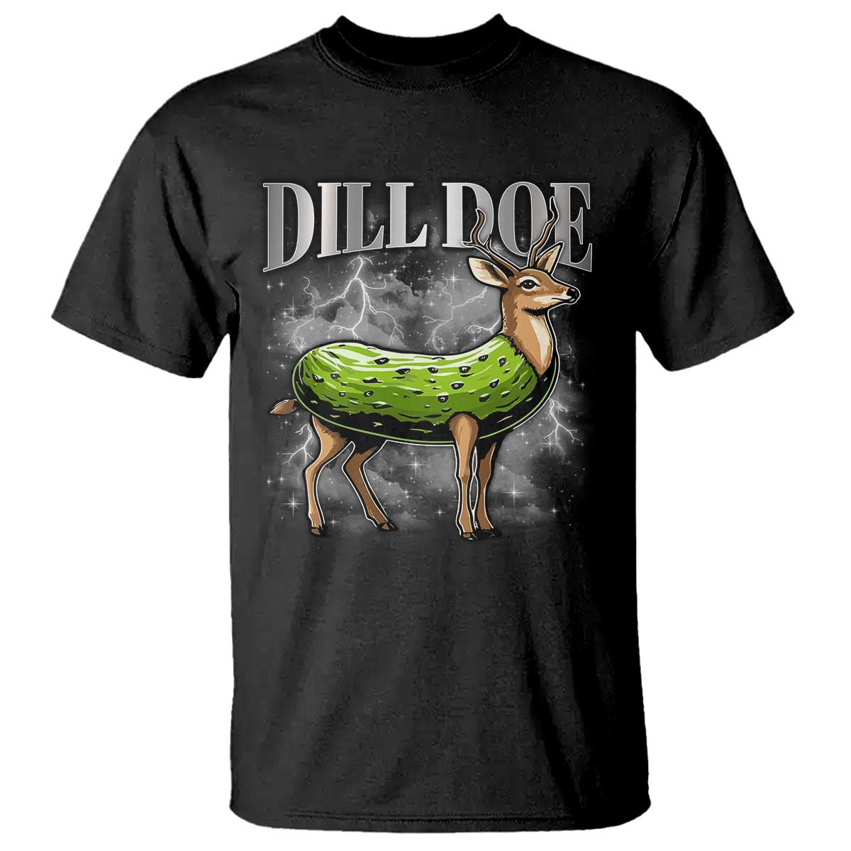 Dill Doe T Shirt Funny Adult Humor Pickle Deer Bootleg Graphic 90s - Wonder Print Shop