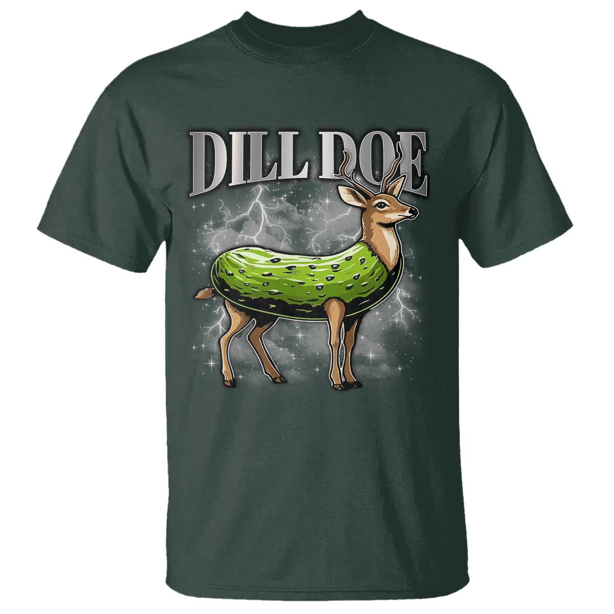 Dill Doe T Shirt Funny Adult Humor Pickle Deer Bootleg Graphic 90s - Wonder Print Shop