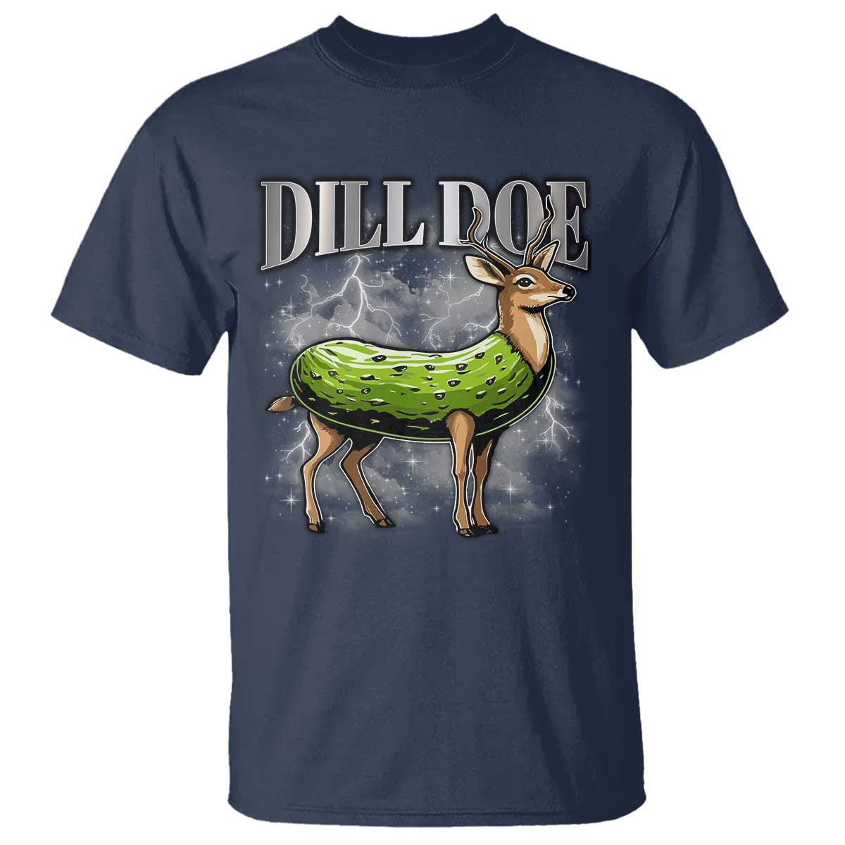 Dill Doe T Shirt Funny Adult Humor Pickle Deer Bootleg Graphic 90s - Wonder Print Shop