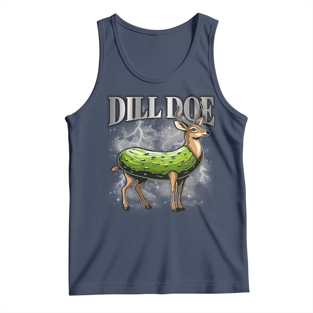 Dill Doe Tank Top Funny Adult Humor Pickle Deer Bootleg Graphic 90s - Wonder Print Shop