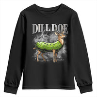 Dill Doe Youth Sweatshirt Funny Adult Humor Pickle Deer Bootleg Graphic 90s - Wonder Print Shop
