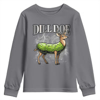 Dill Doe Youth Sweatshirt Funny Adult Humor Pickle Deer Bootleg Graphic 90s - Wonder Print Shop