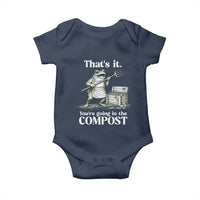 Frog Gardening Funny Baby Onesie Thats It Youre Going in The Compost Compost Sarcastic
