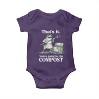 Frog Gardening Funny Baby Onesie Thats It Youre Going in The Compost Compost Sarcastic