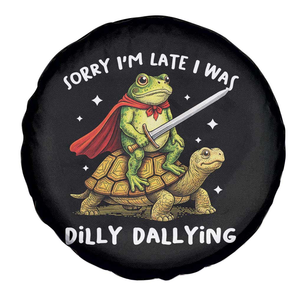 Silly Goose Spare Tire Cover Sorry Im Late I Was Dilly Dallying