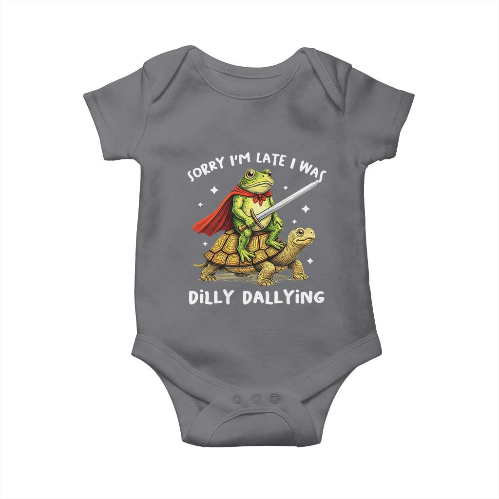 Silly Goose Baby Onesie Sorry Im Late I Was Dilly Dallying