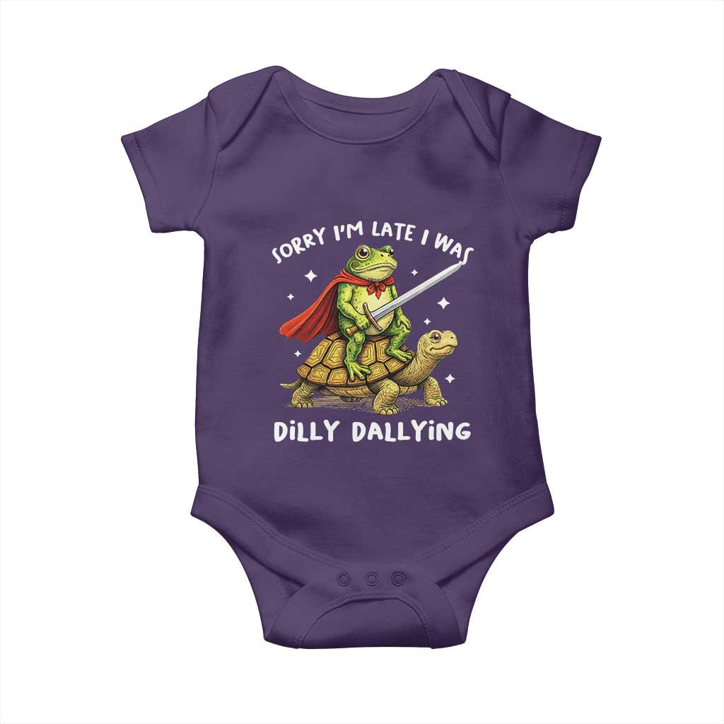 Silly Goose Baby Onesie Sorry Im Late I Was Dilly Dallying