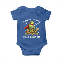 Silly Goose Baby Onesie Sorry Im Late I Was Dilly Dallying