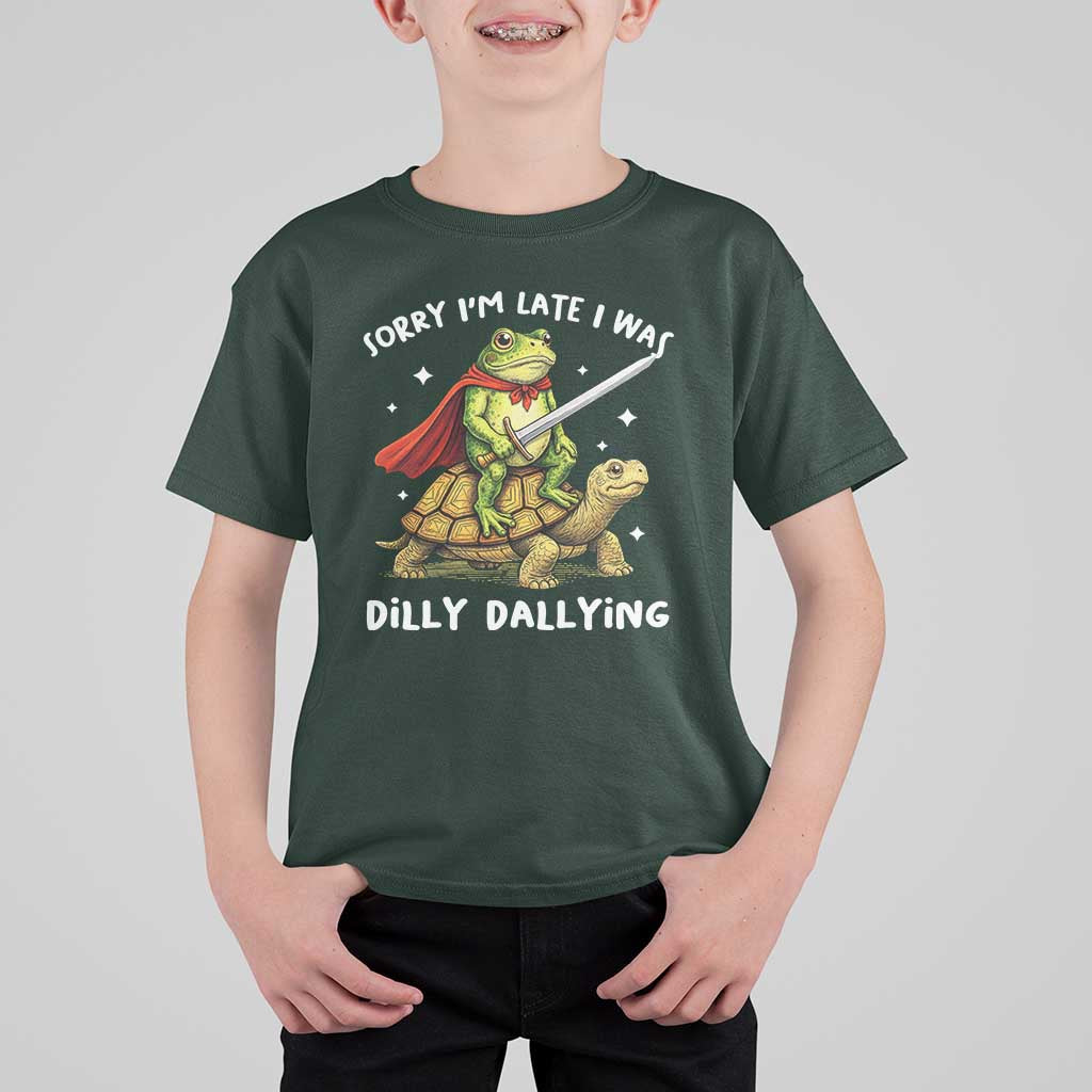 Silly Goose T Shirt For Kid Sorry Im Late I Was Dilly Dallying
