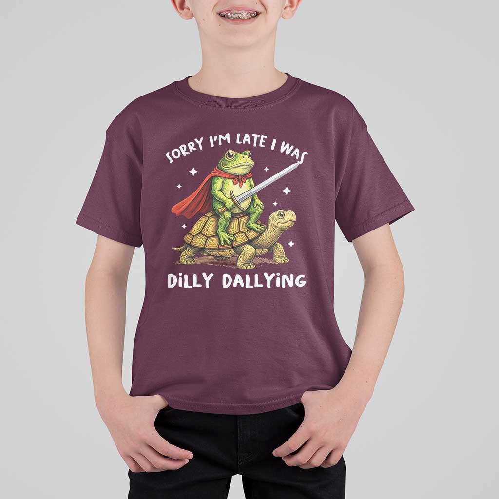 Silly Goose T Shirt For Kid Sorry Im Late I Was Dilly Dallying
