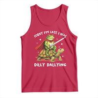 Silly Goose Tank Top Sorry Im Late I Was Dilly Dallying