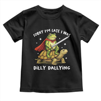Silly Goose Toddler T Shirt Sorry Im Late I Was Dilly Dallying