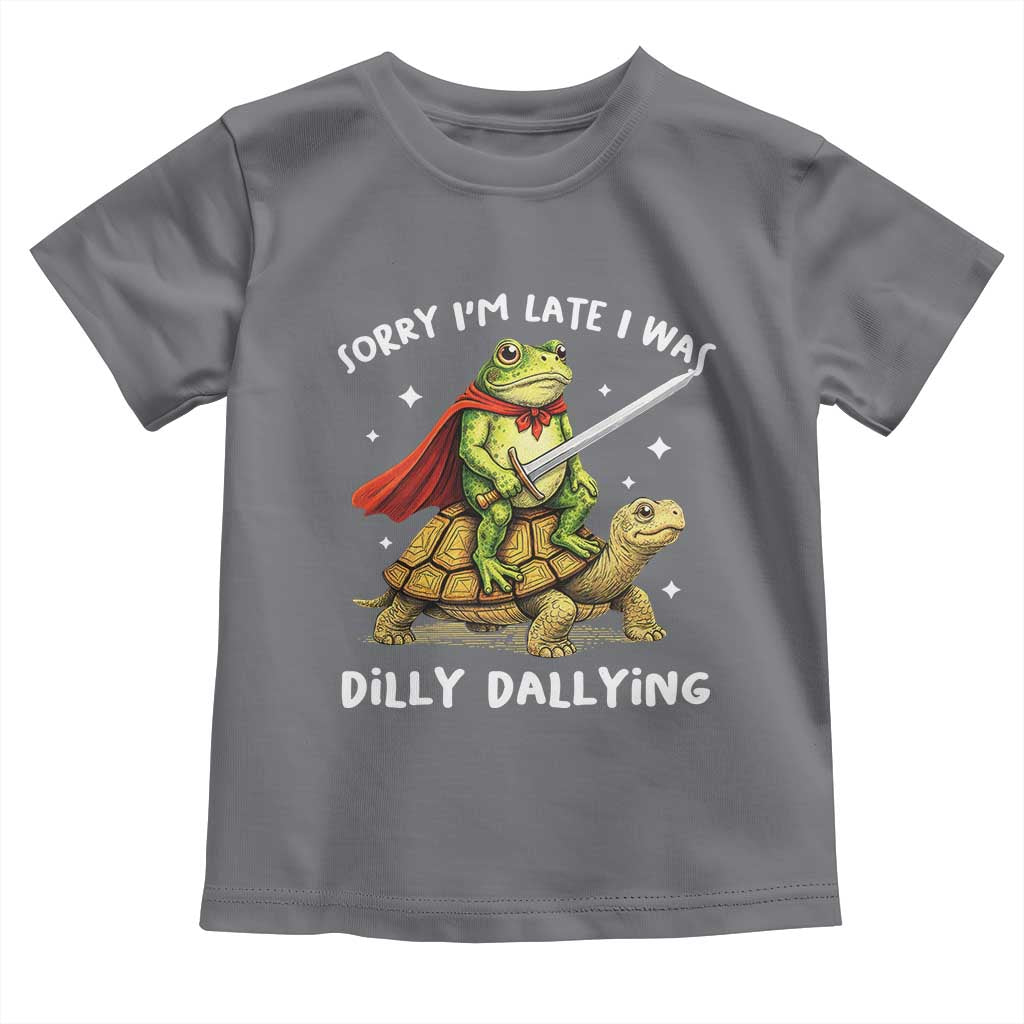 Silly Goose Toddler T Shirt Sorry Im Late I Was Dilly Dallying