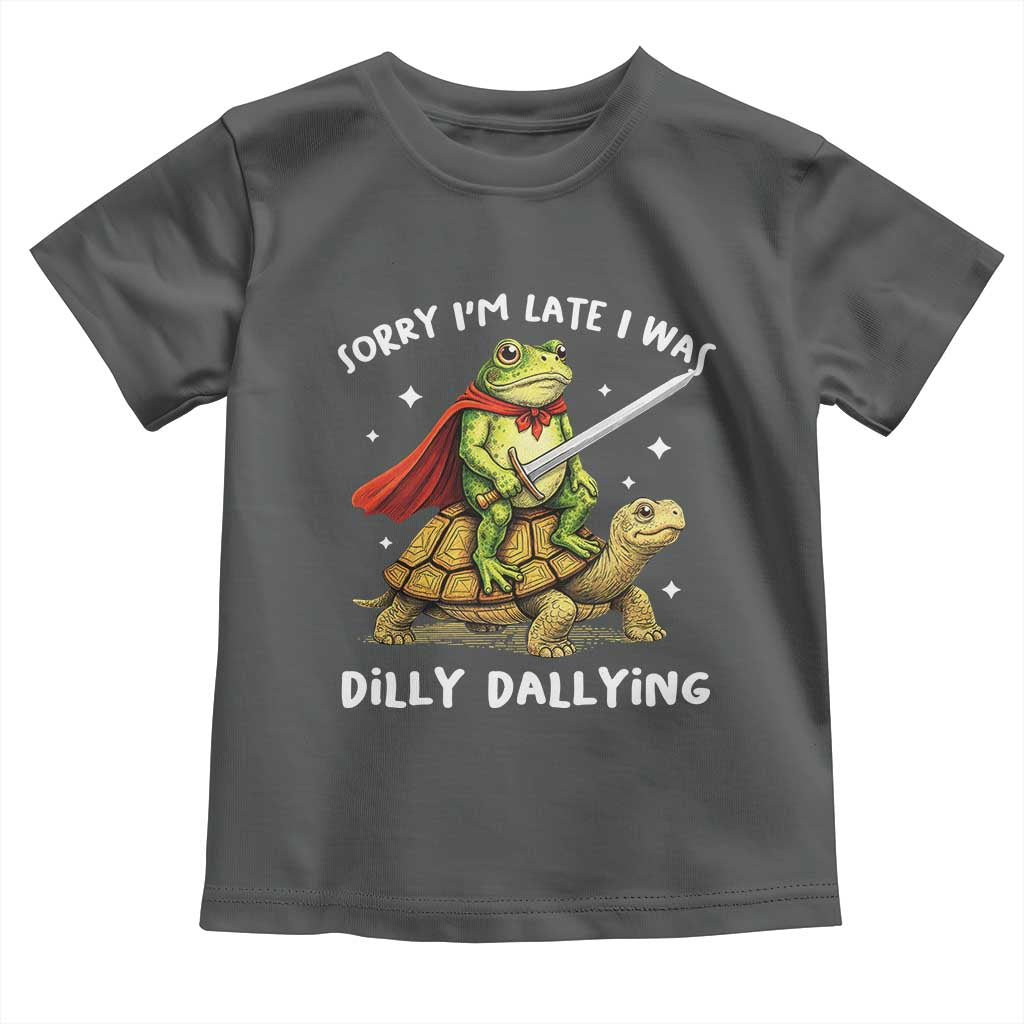 Silly Goose Toddler T Shirt Sorry Im Late I Was Dilly Dallying