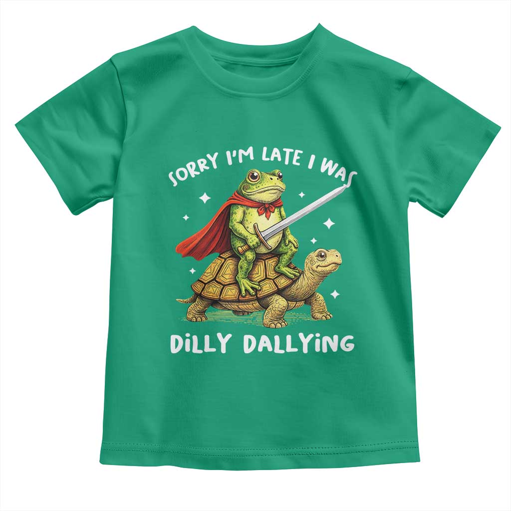 Silly Goose Toddler T Shirt Sorry Im Late I Was Dilly Dallying