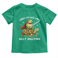Silly Goose Toddler T Shirt Sorry Im Late I Was Dilly Dallying