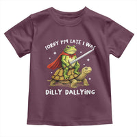 Silly Goose Toddler T Shirt Sorry Im Late I Was Dilly Dallying