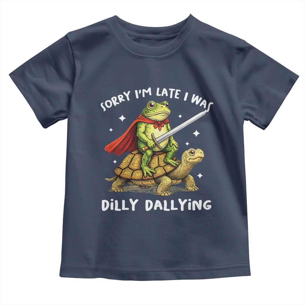 Silly Goose Toddler T Shirt Sorry Im Late I Was Dilly Dallying