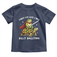 Silly Goose Toddler T Shirt Sorry Im Late I Was Dilly Dallying