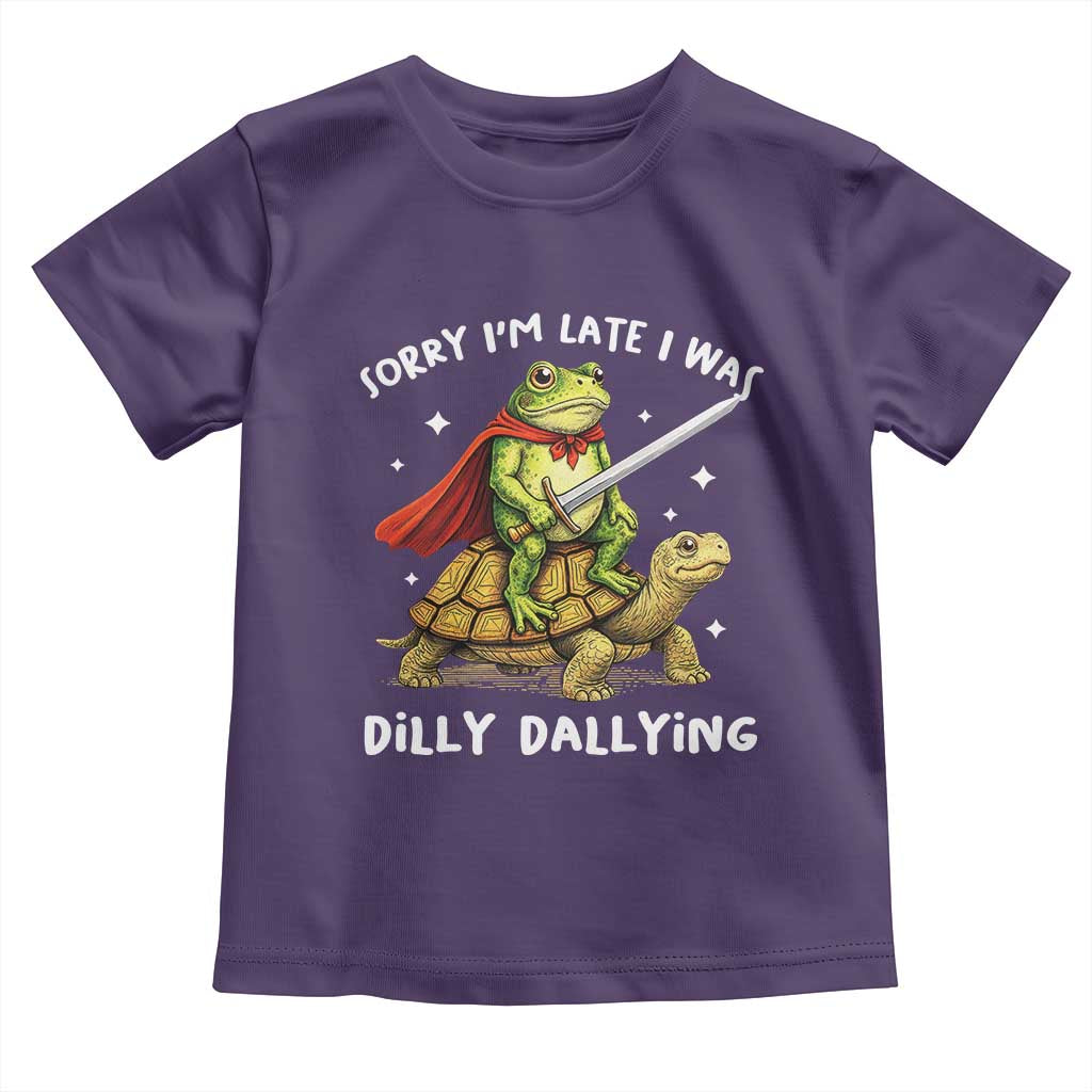 Silly Goose Toddler T Shirt Sorry Im Late I Was Dilly Dallying