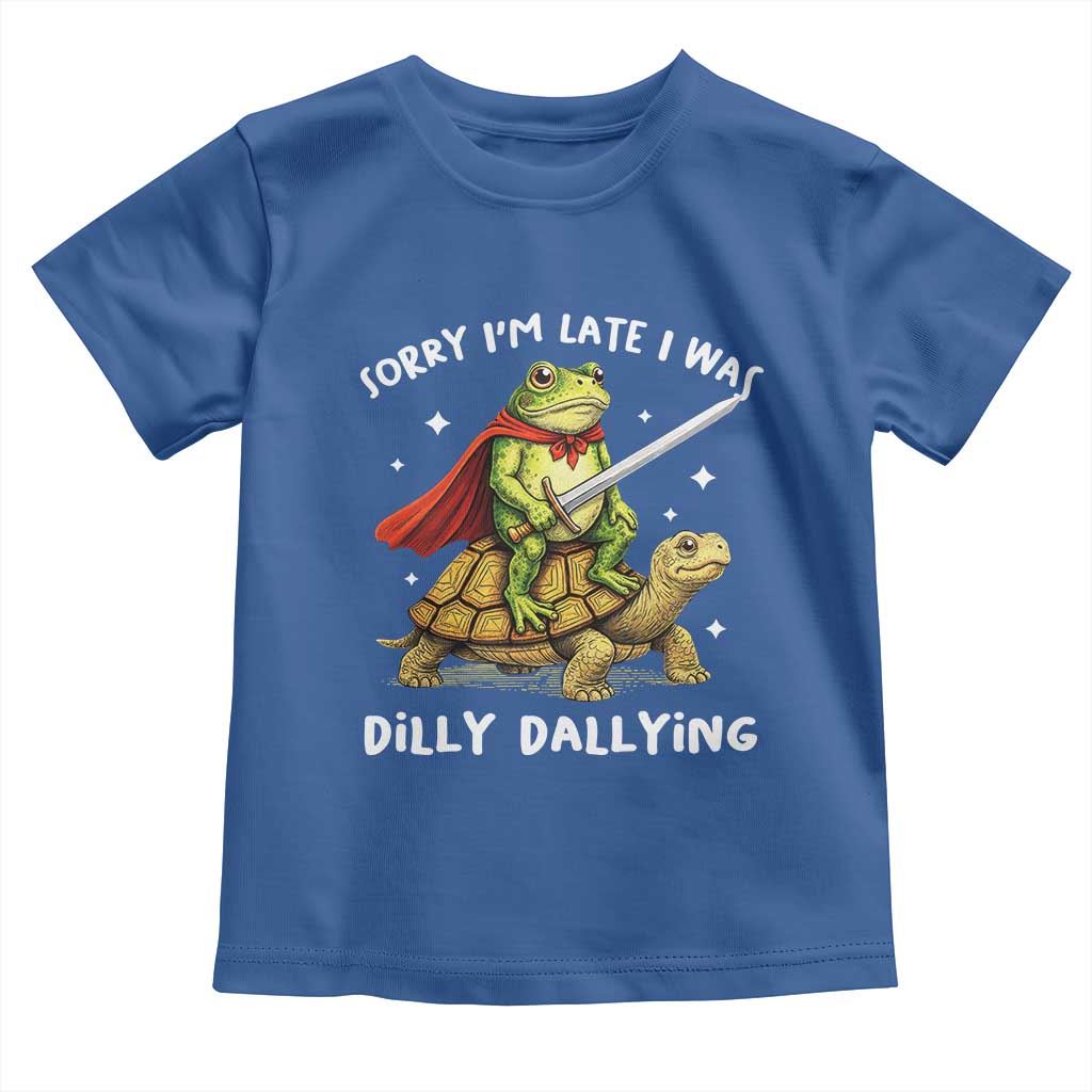 Silly Goose Toddler T Shirt Sorry Im Late I Was Dilly Dallying