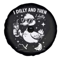I Dilly And Then I Dally Spare Tire Cover Retro Duck Funny Animal Meme