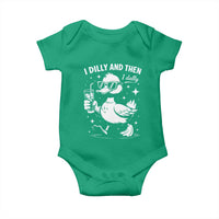 I Dilly And Then I Dally Baby Onesie Retro Duck Funny Animal Meme