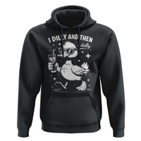 I Dilly And Then I Dally Hoodie Retro Duck Funny Animal Meme