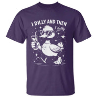 I Dilly And Then I Dally T Shirt Retro Duck Funny Animal Meme