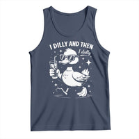 I Dilly And Then I Dally Tank Top Retro Duck Funny Animal Meme