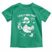 I Dilly And Then I Dally Toddler T Shirt Retro Duck Funny Animal Meme