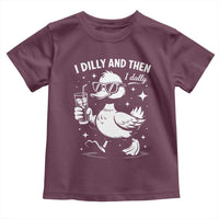 I Dilly And Then I Dally Toddler T Shirt Retro Duck Funny Animal Meme